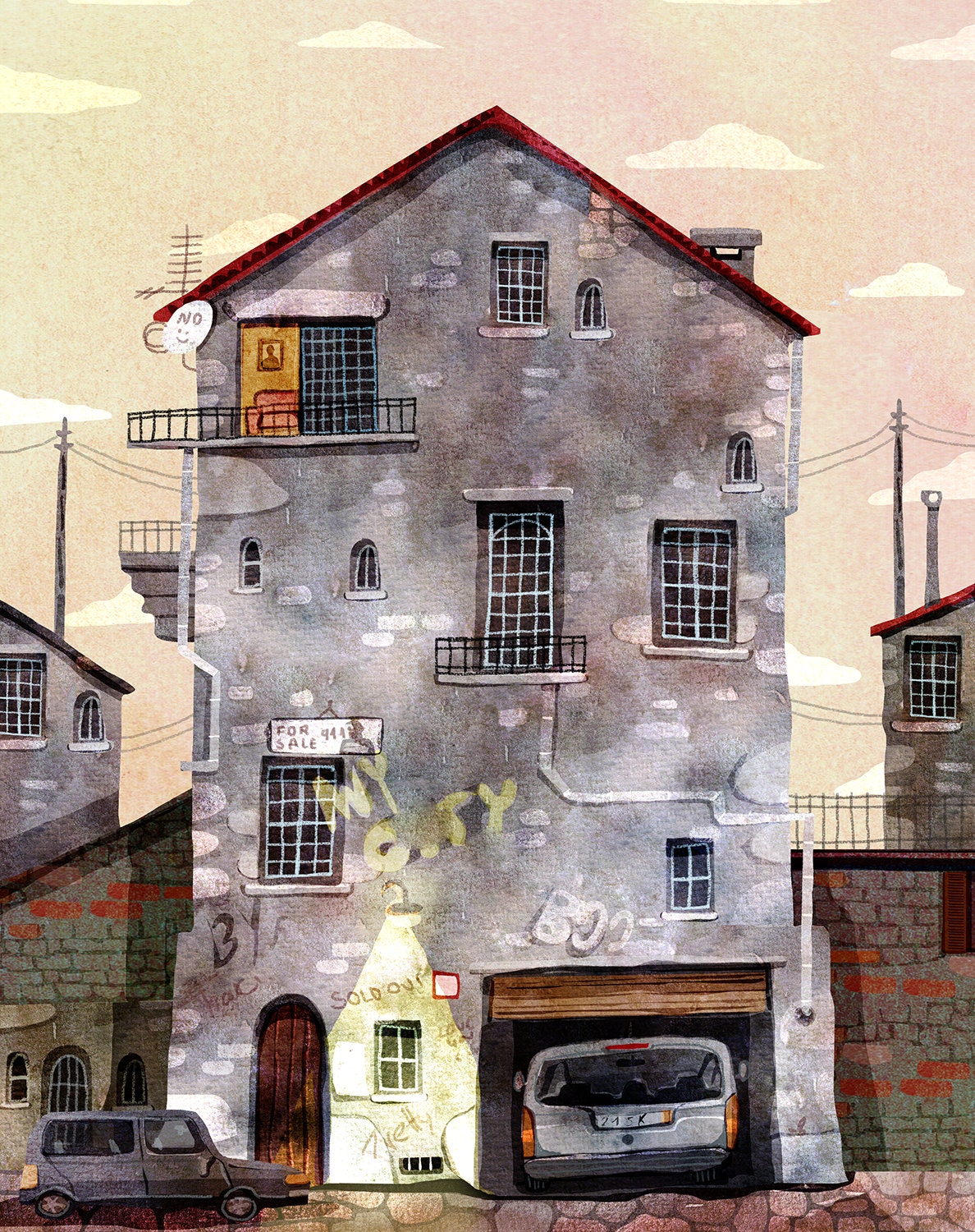 a pretty house