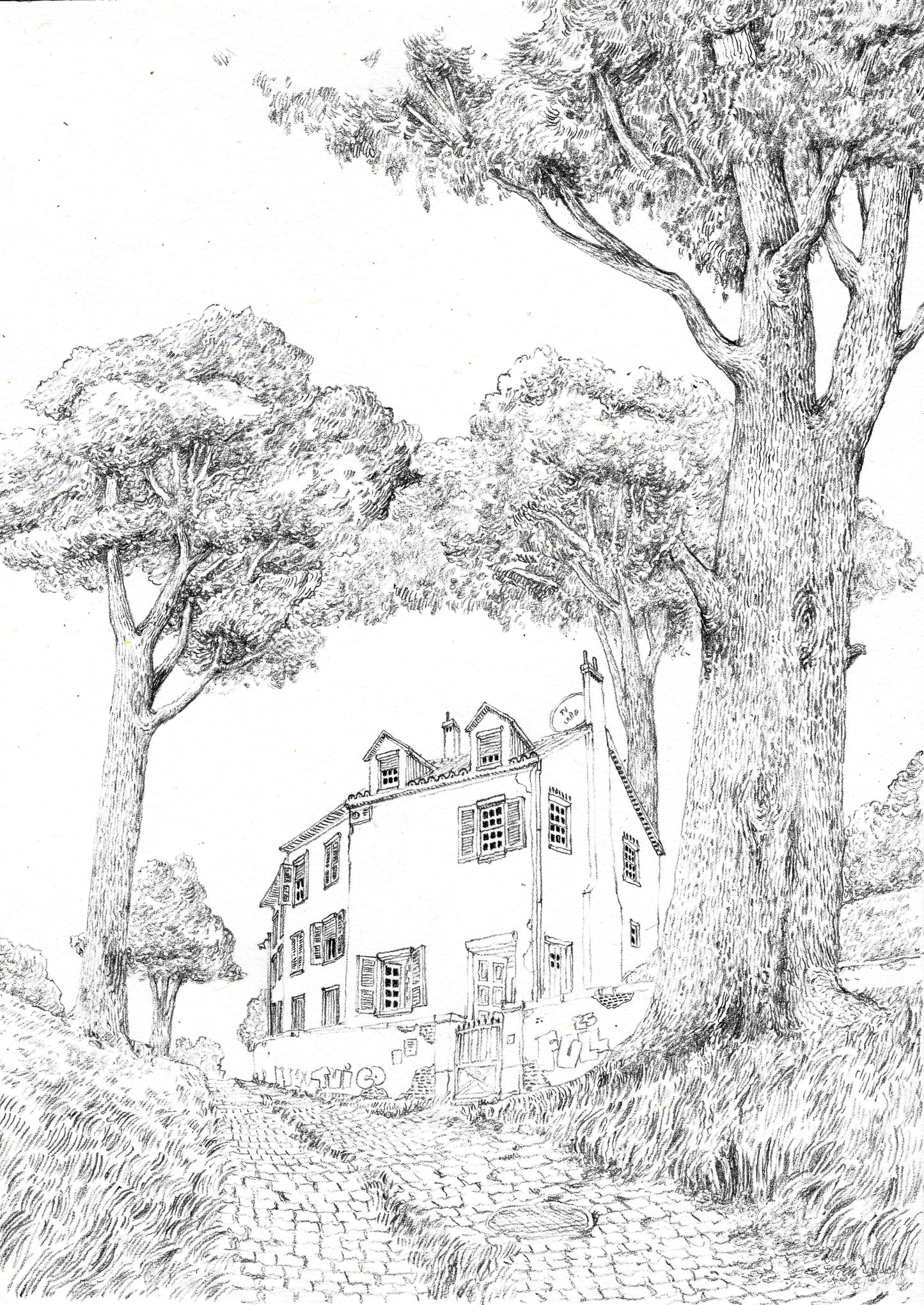 Pencil Sketch - under the shadows