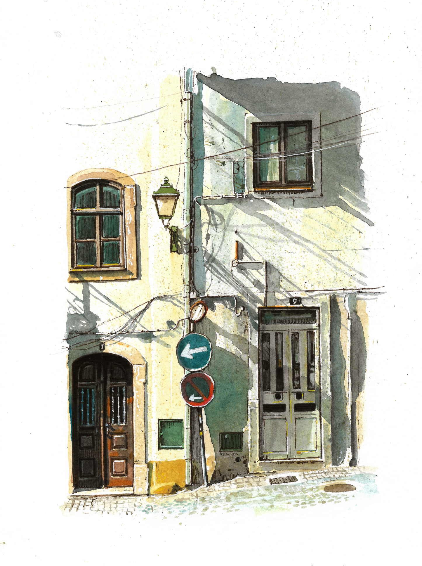 Portuguese House - Original Watercolor - Figueiró dos vinhos