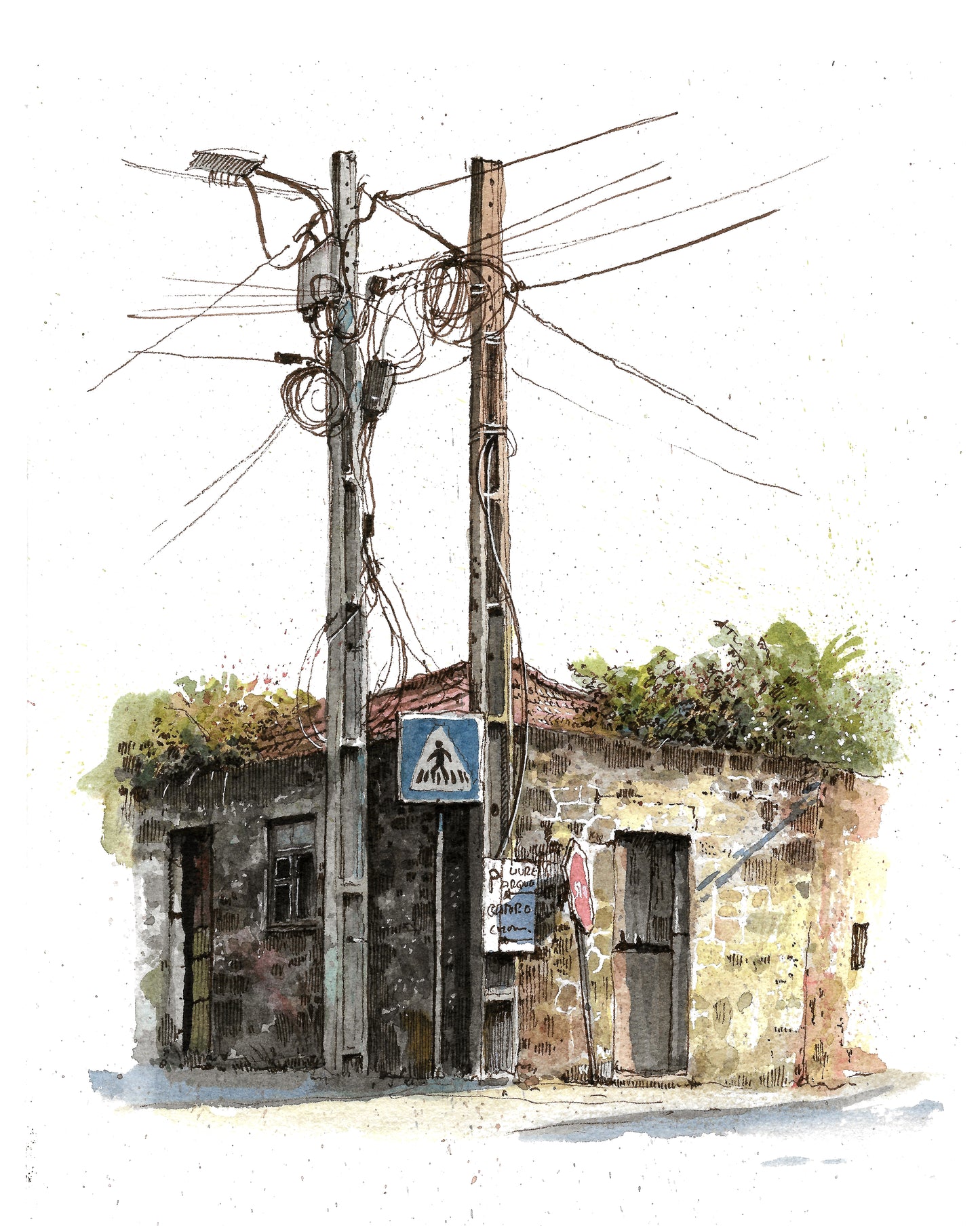 Portuguese House - Original Watercolor - Lousada