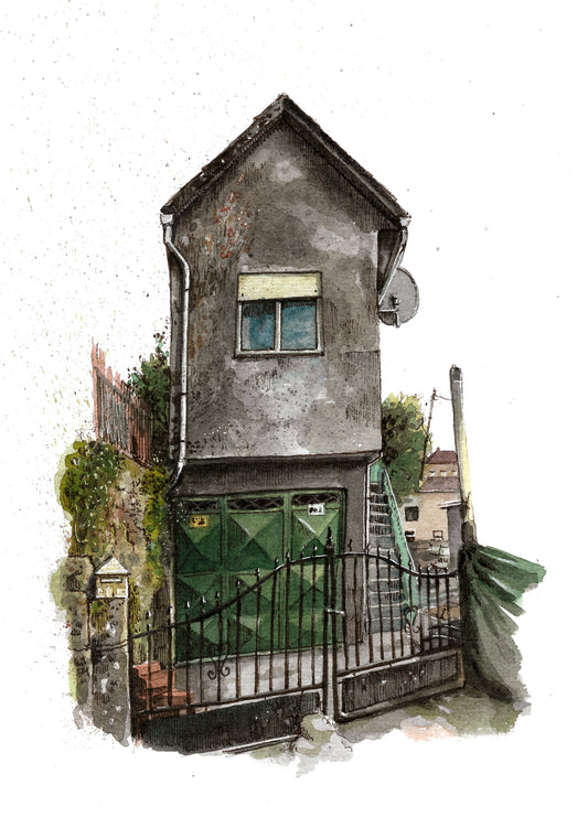 Portuguese House - Original Watercolor - Penafiel Esquecido