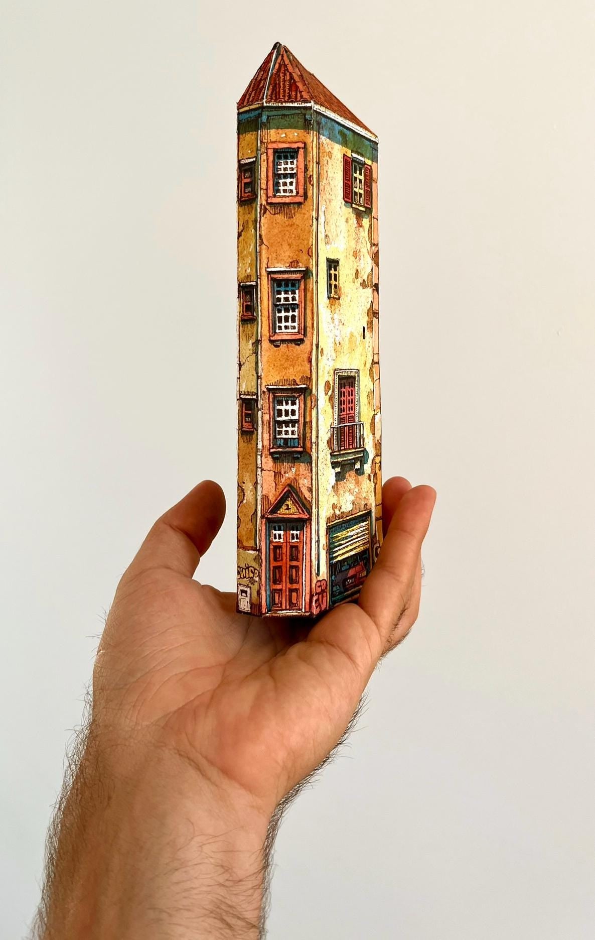 Miniature Paper House - Second Pack- Pack of 5
