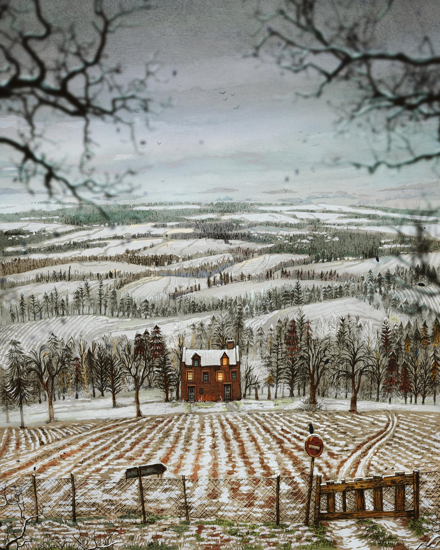 I rarely paint snow