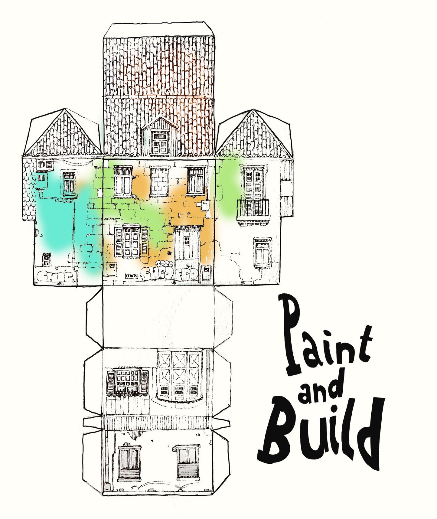 Paint Yourself - Miniature House - Family Pack of 5