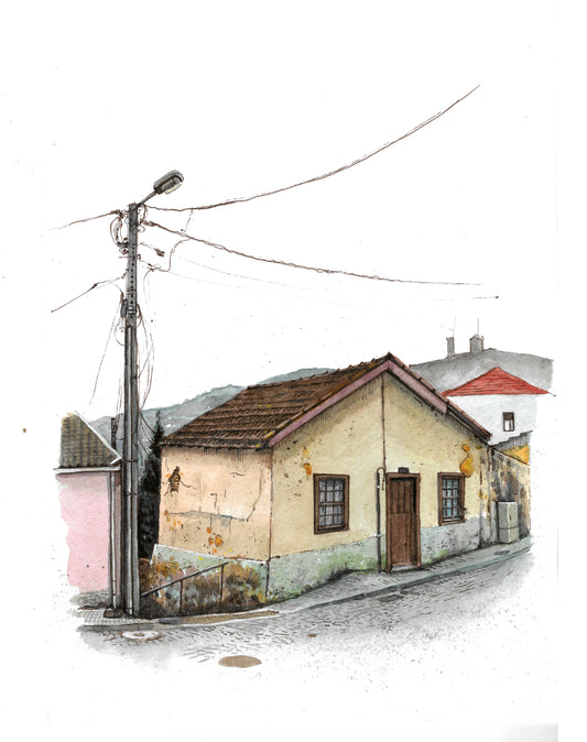 Portuguese House - Original Watercolor - Peso da Régua 2