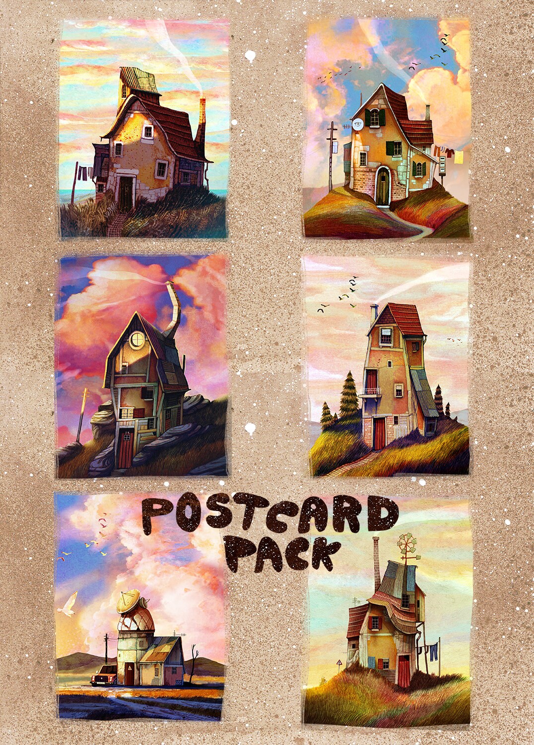 Summer House, POSTCARD PACK 6