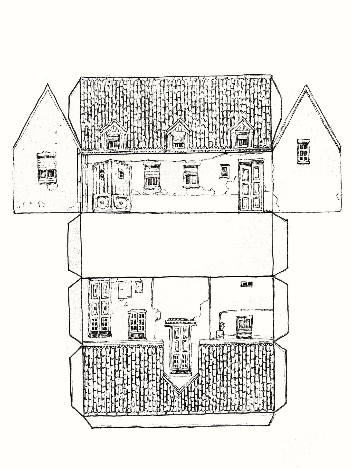 Paint Yourself - Miniature House - Family Pack of 5