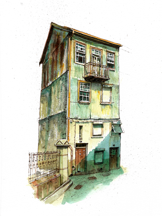 Portuguese House - Original Watercolor - Covilhã