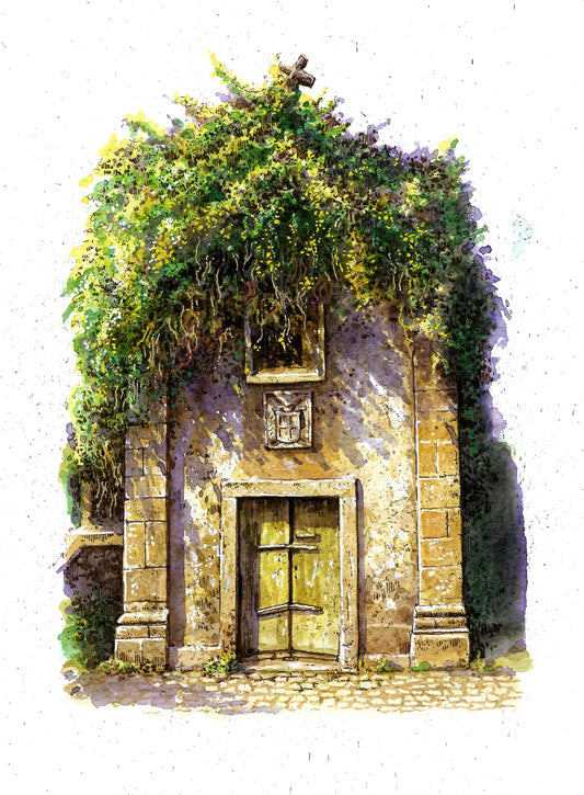 Portuguese House - Original Watercolor - Braga