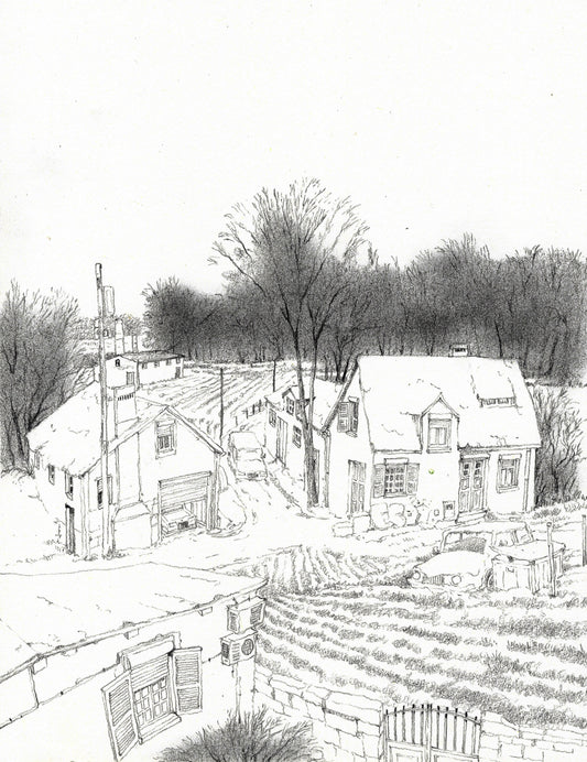 Pencil Sketch - Snow